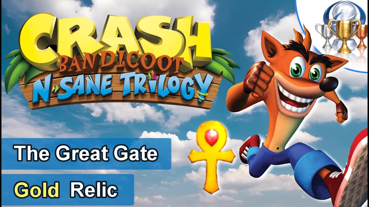 Crash Bandicoot 1 - The Great Gate | Gold Relic (Full Walkthrough)