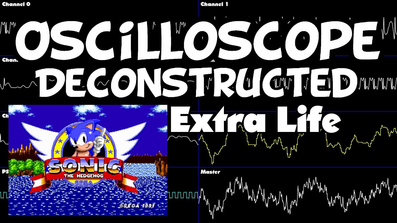 Sonic 1 - Extra Life - Oscilloscope Deconstruction