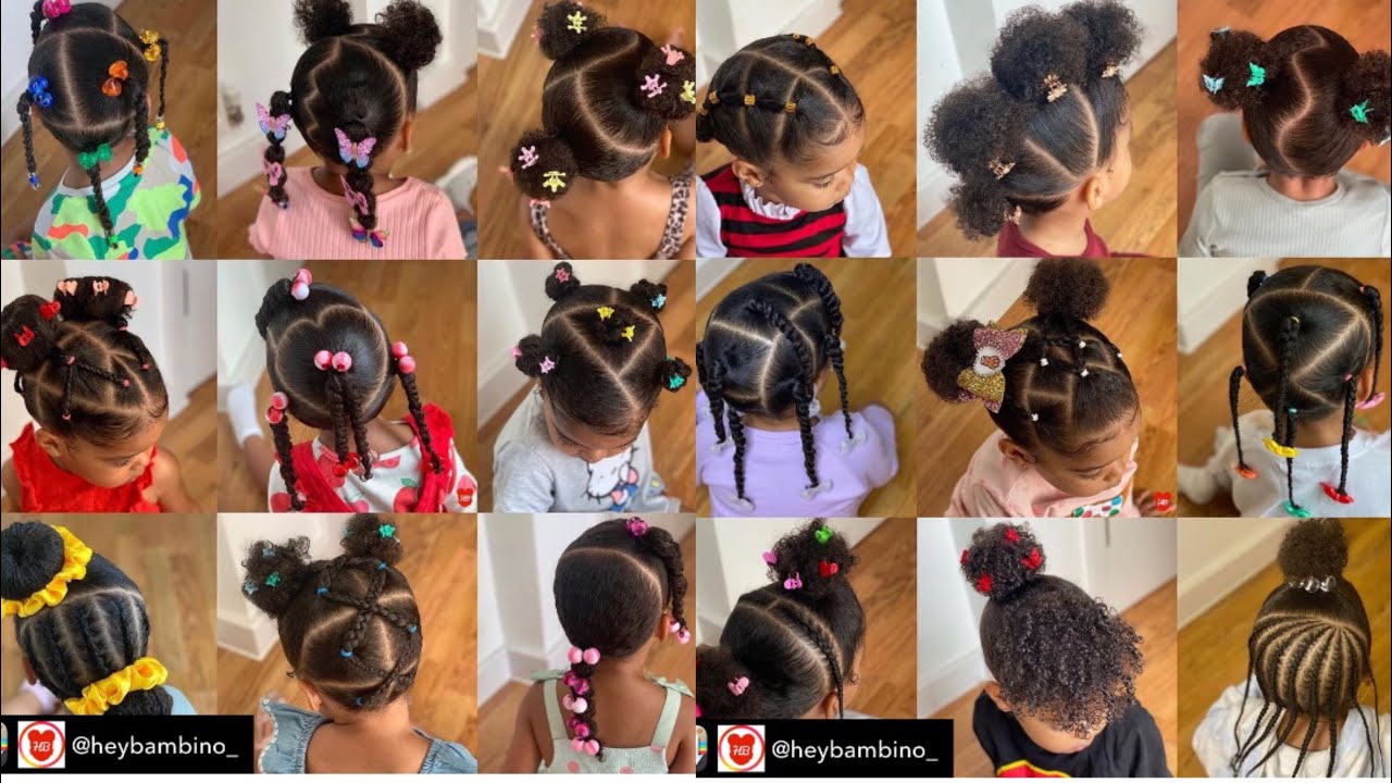 12 IDÉES DE COIFFURES TROP MIGNONNES FACILE A RÉALISER POUR ENFANTS