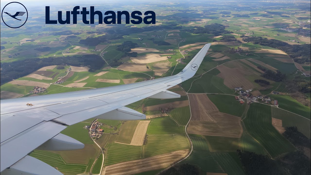 Lufthansa A320 - Scenic landing into Munich | 3D BINAURAL AUDIO | 4K 60