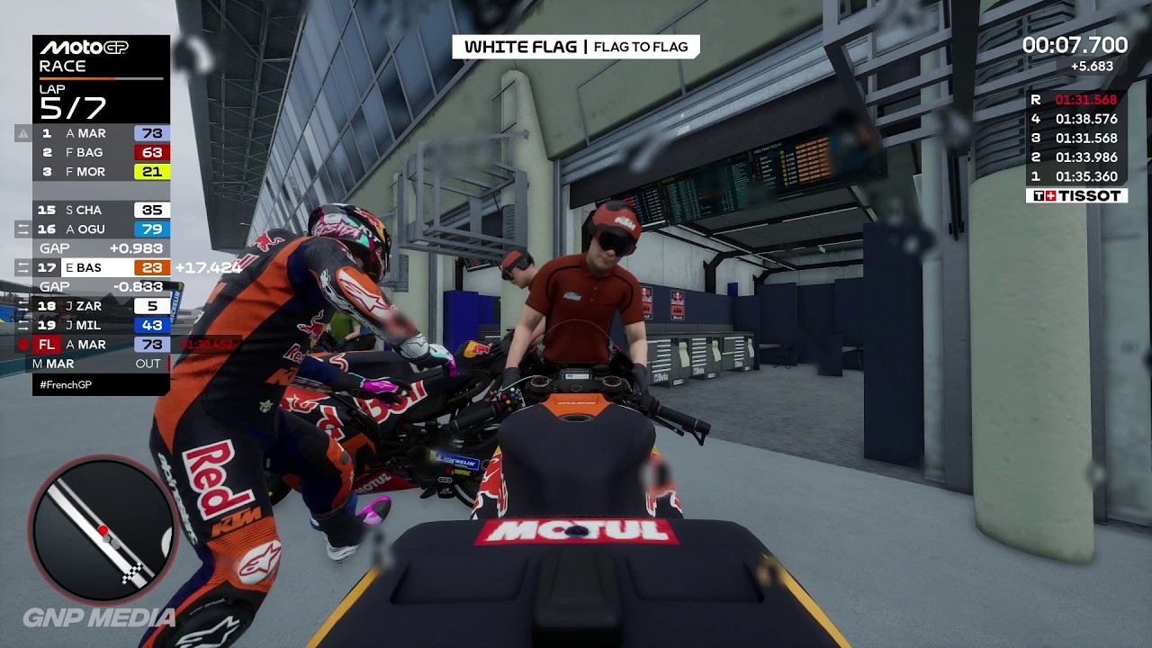 MotoGP 25 - Enea Bastianini - Flag To Flag Race - Le Mans Circuit - Fuel Management - Gameplay