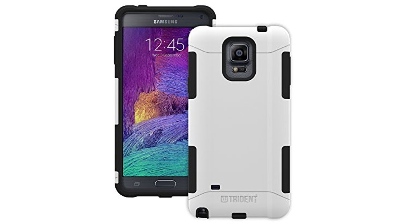 SAMSUNG Galaxy Note 4 Trident Aegis Series Protective Case Install Review Includes Screen Protector