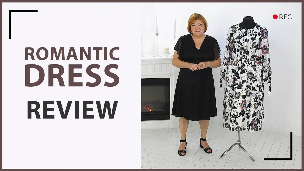 Romantic dress - shirt with raglan sleeves and drawstrings at the waist and bottom of the sleeves