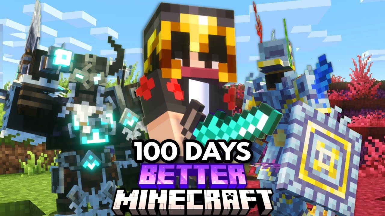 I Survived 100 Days In BETTER Minecraft Hardcore!