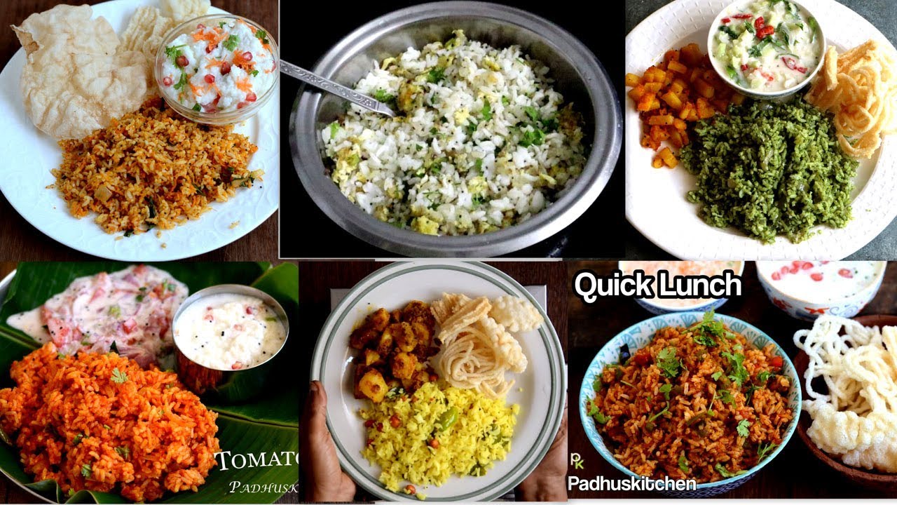 Lunch Box Recipes-6 Quick Lunch Recipes-Indian Lunch Box Ideas