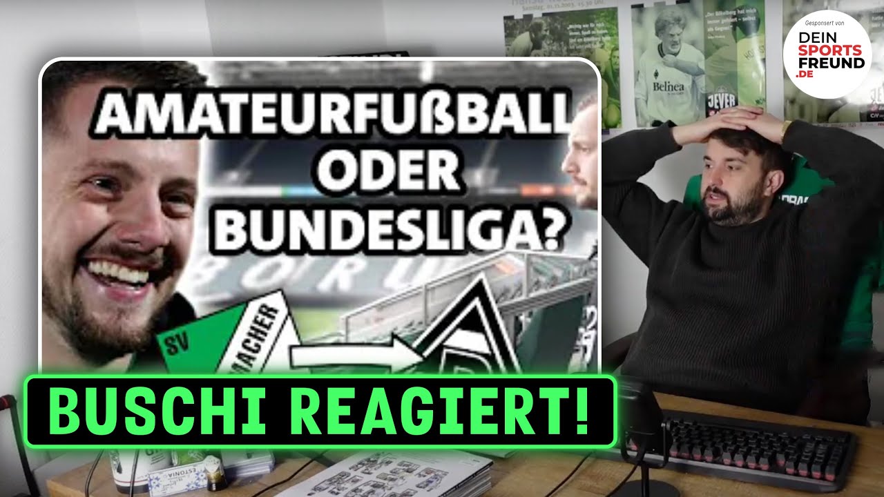 Ein Leben zwischen Profifußball und AmateurKlasse!🔥⚽ Buschi reagiert und GEWINNSPIEL! 💚 #bundesliga