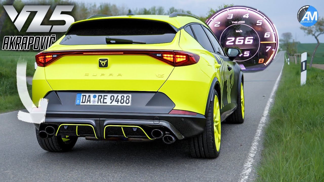 Formentor VZ5 + Akrapovic🔥450 hp | 0-100 & 100-200 km/h acceleration🏁| by Automann in 4K