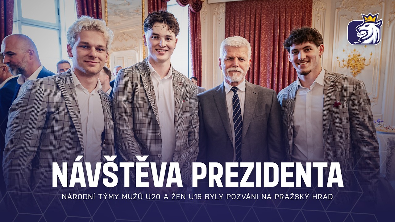 Prezident Petr Pavel přijal n&aacute;rodn&iacute; t&yacute;my juniorů a juniorek na Pražsk&eacute;m hradě