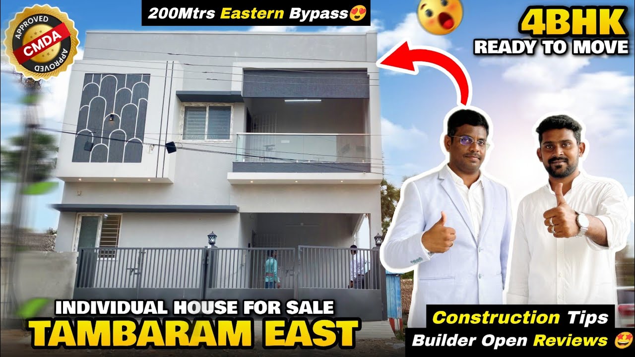 😍👌Good Construction 🏡4BHK Individual House For Sale in 🤩Chennai Tambaram East