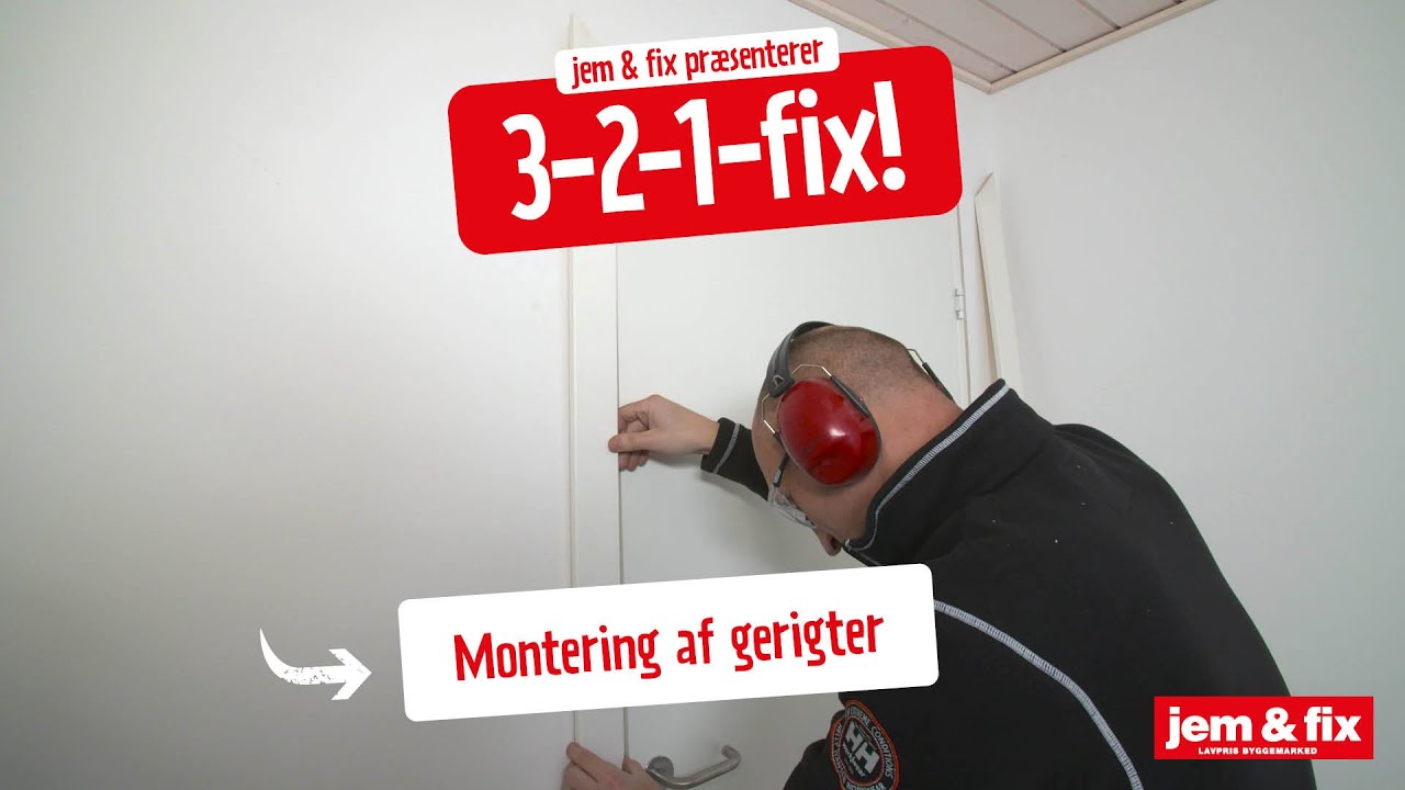 Montering af gerigter. Se tips til korrekt opsætning af gerigterne her
