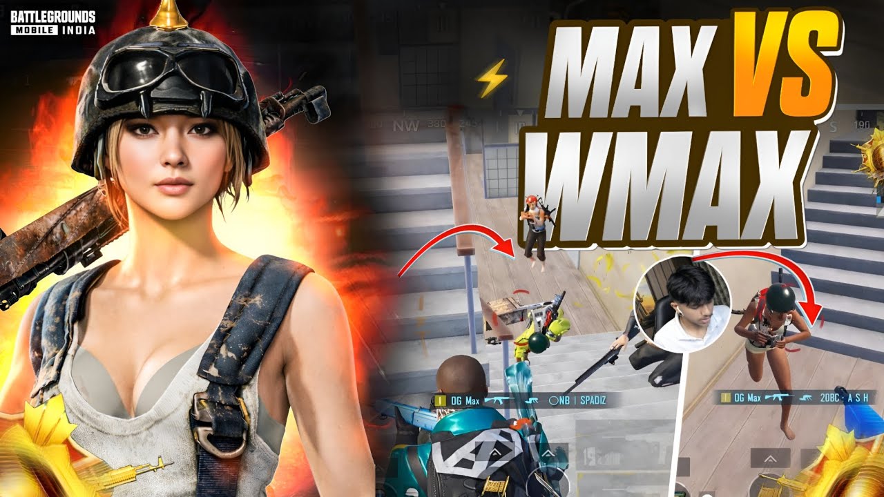 MAX vs WMAX🔥Fastest 5 Finger Player Fight | BGMI Pro Gameplay