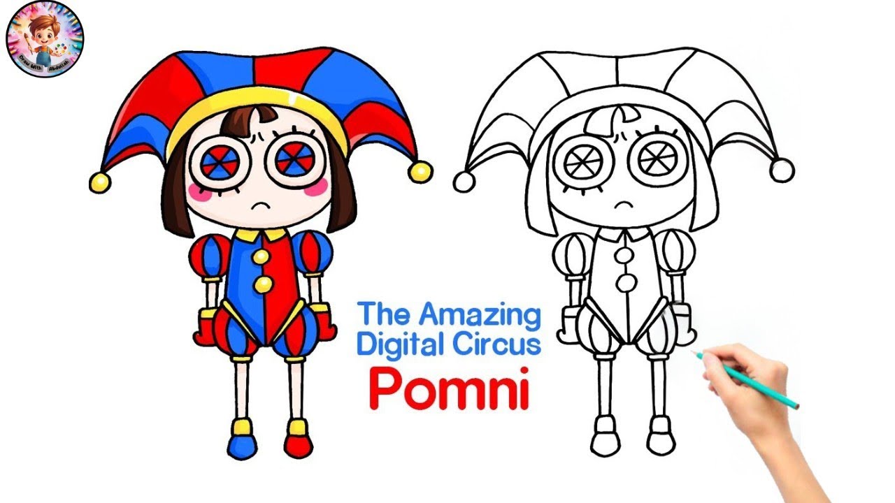 How to Draw Pomni | The Amazing Digital Circus