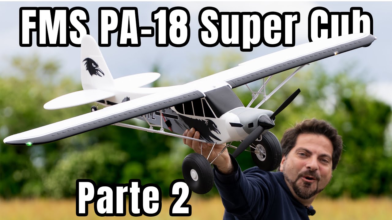 FMS PA-18 Super Cub 1300mm - PARTE 2 - Prova di Volo