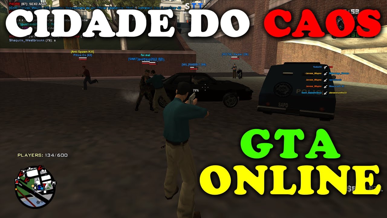 GTA ONLINE: SAMP -  GTA SAN ANDREAS MULTIPLAYER GAMEPLAY | AO VIVO | LIVE