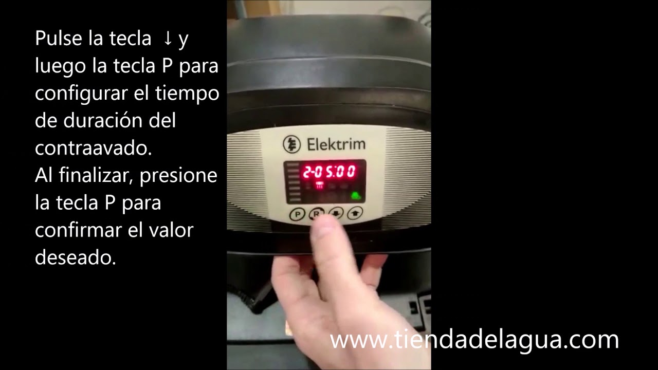 Programación del ablandador de agua Elektrim HF