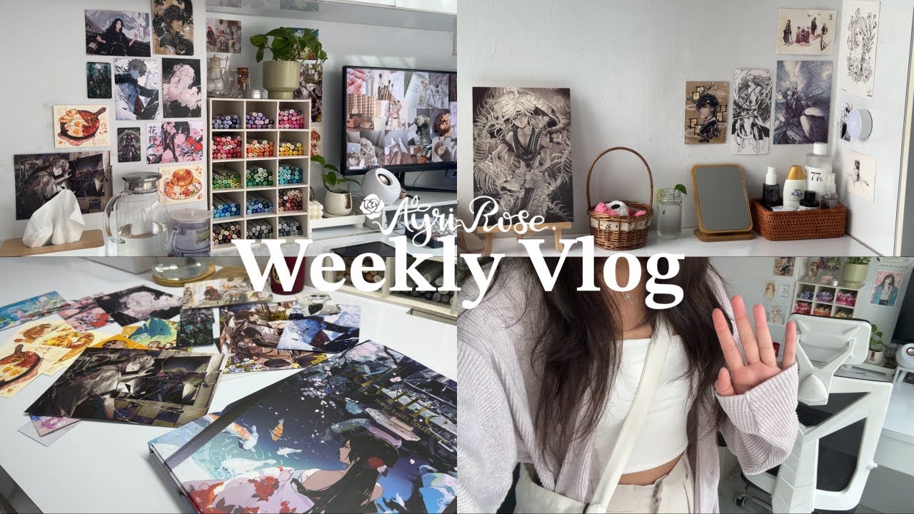 Enjoying Little Things 🥞 AFA Singapore, room wall makeover, convention haul, gel nails, weekly vlog
