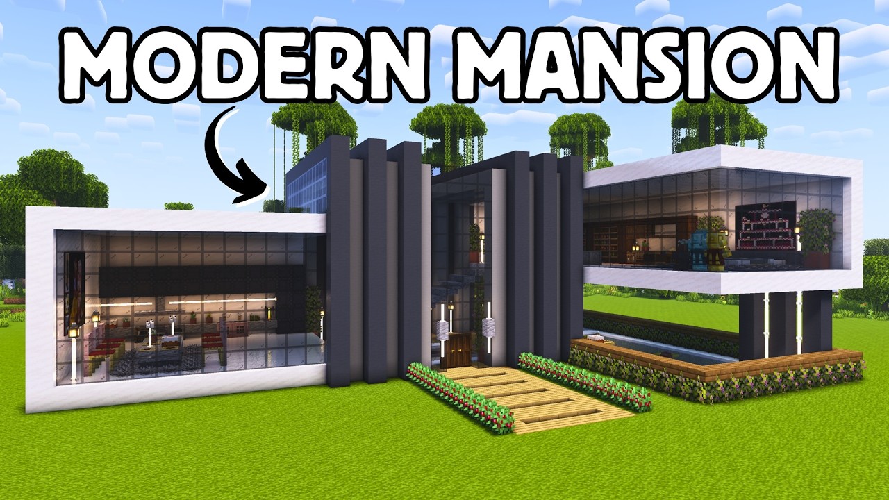 Minecraft Modern Mansion Tutorial | Ultimate Luxury House Build