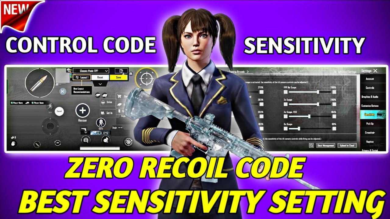 NEW UPDATE 4.1 CODE 🔥 PUBG MOBILE/BGMI SENSITIVITY SETTINGS 2026 | BEST SCOPE SENSITIVITY SETTING✅