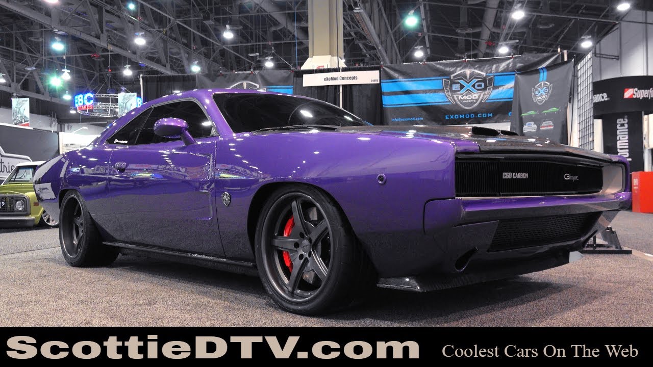 Dodge Charger C68 Carbon 1968 года. Кузов из углеродного волокна на платформе Hellcat. Выставка S...