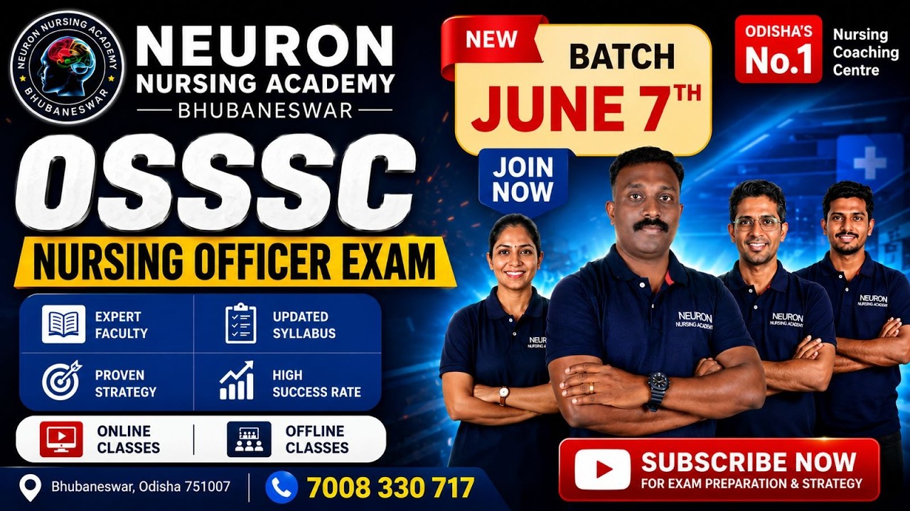 OSSSC NURSING OFFICER 2021 PAPER MCQ DISCUSSION - PART 1