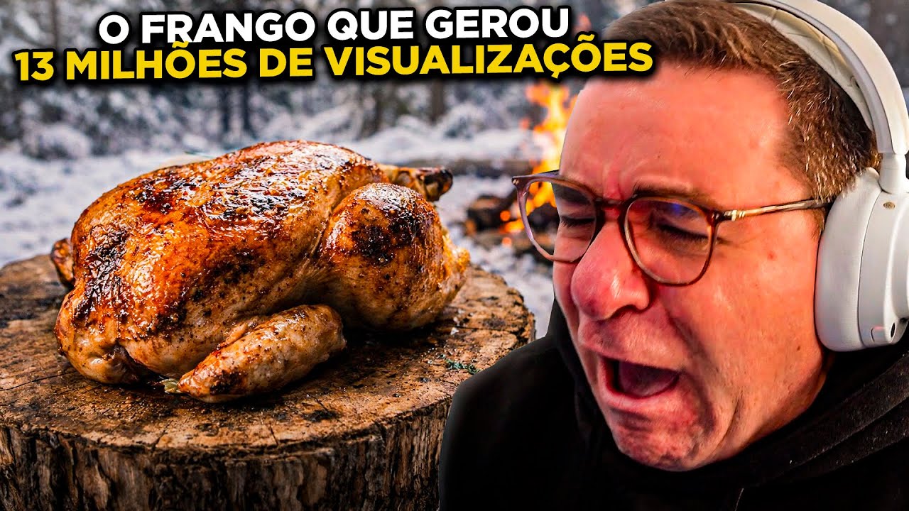 UM FRANGO INTEIRO COZINHADO NA FLORESTA | RIC REAGE