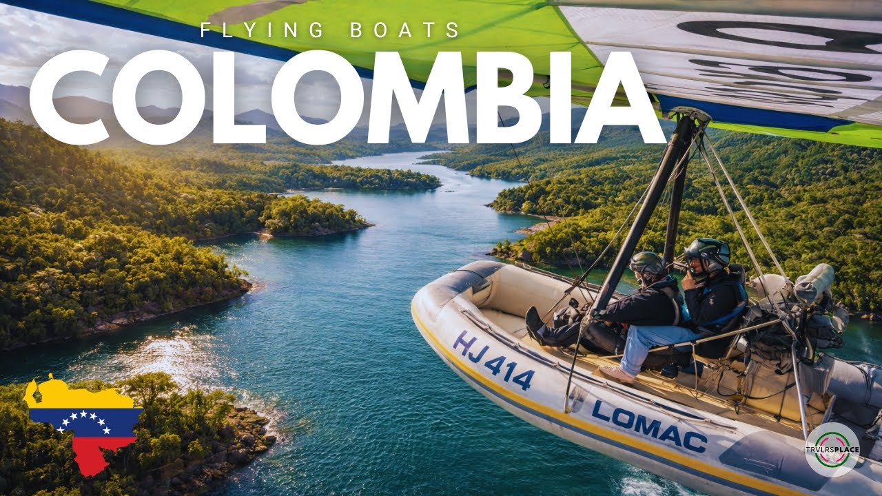 COLOMBIA - FLYING BOAT IN GUATAPÉ | TRVLRS PLACE 🌍✈️🎥