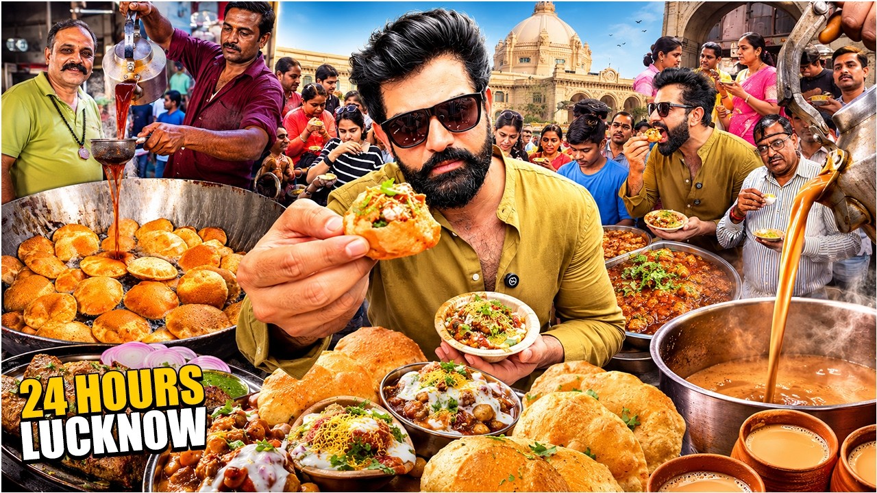24 Hours Eating ONLY Lucknow Food | Is It Really INDIA's BEST FOOD CITY?
