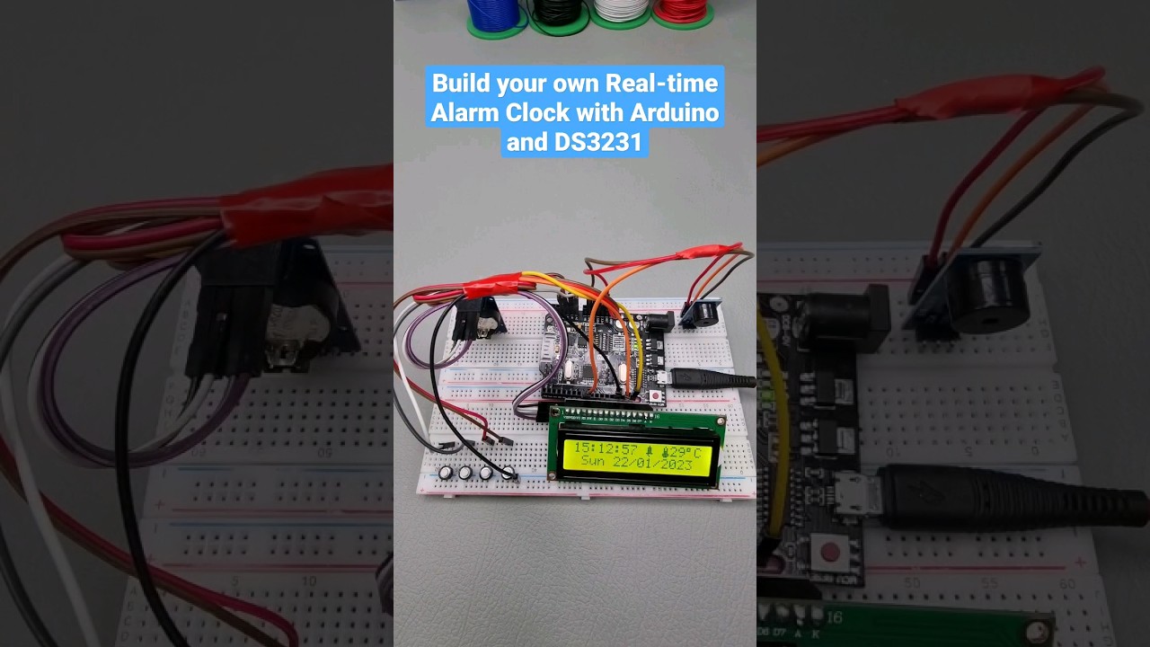 DIY Real-time Alarm Clock with Arduino DS3231 Module ⏰🪛😲 #diy #clock #arduino #electronic #howto