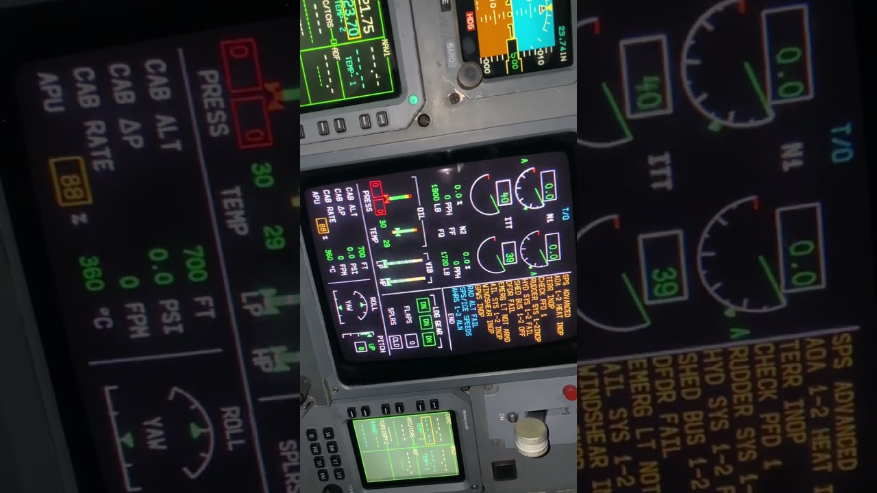 APU start emb 145 cockpit tour