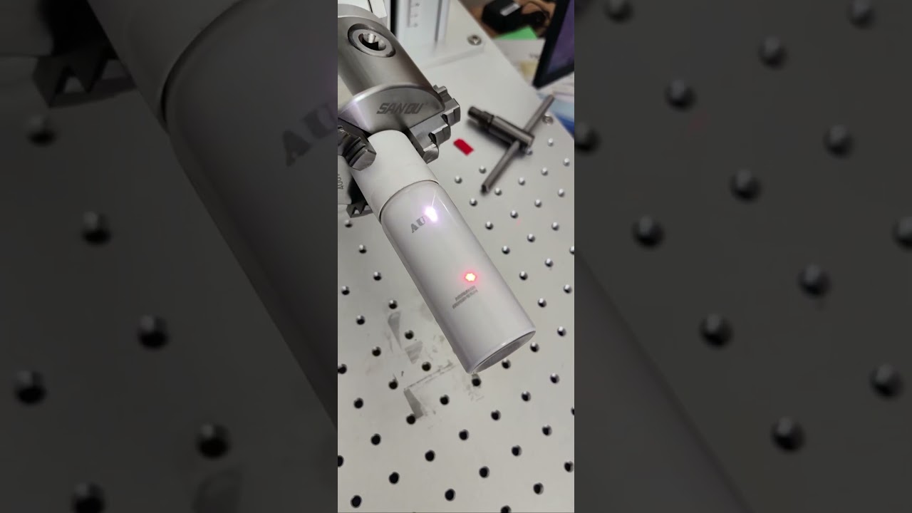 Rotary laser marking on tumblers 