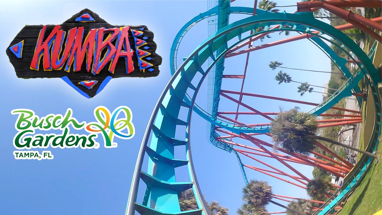Kumba Front Row POV Busch Gardens Tampa B&M Sit Down Coaster