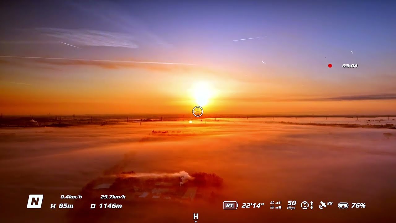 Into the sunrise