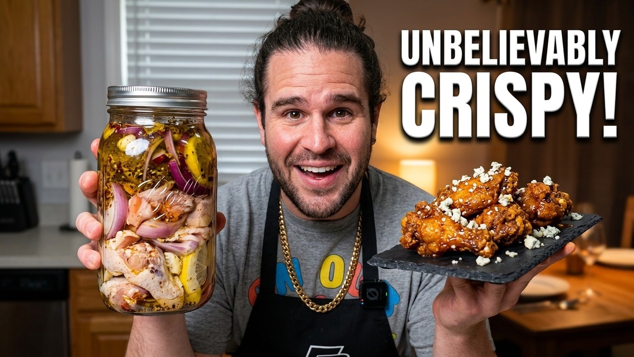 Cooking 60 chicken wings in a mason jar