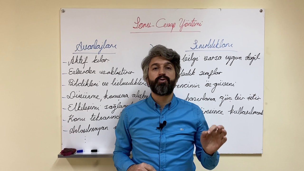 17)Soru-Cevap Yöntemi / Öğretim Yöntemleri (Öğretim İlke ve Yöntemleri)