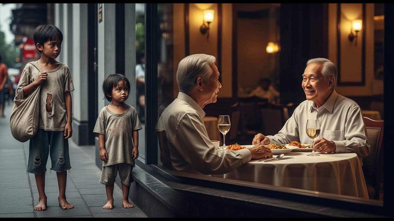 Isang Batang Gutom ang Humingi ng Natirang Pagkain… Nang Tumingin ang Ginoo, Napaluha ang Lahat