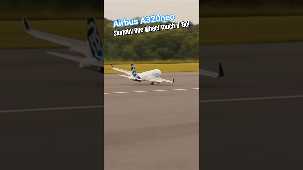 E-Flite Airbus A320neo Sketchy One Wheeler! #new #aviation #rcplane