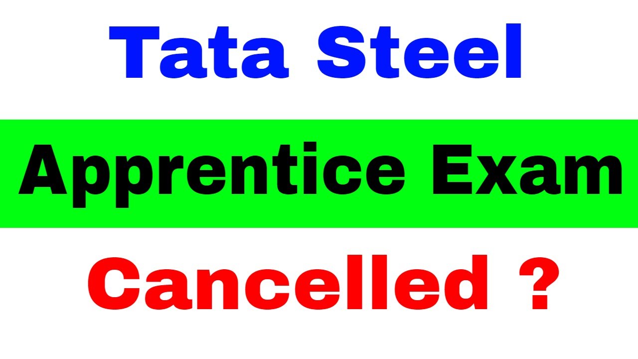 Tata Steel Trade Apprentice Cancelled or Not #JobUpdates #OnlineVideoTutorials #TataSteel