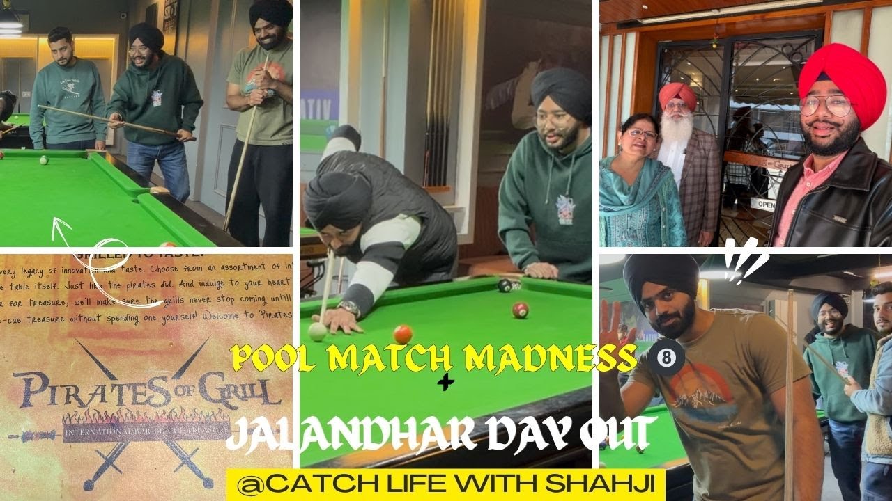 Pool Match Madness🎱 + Day Out in Jalandhar🌆 #pool #game #friends #jalandhar #family #dayout #chill