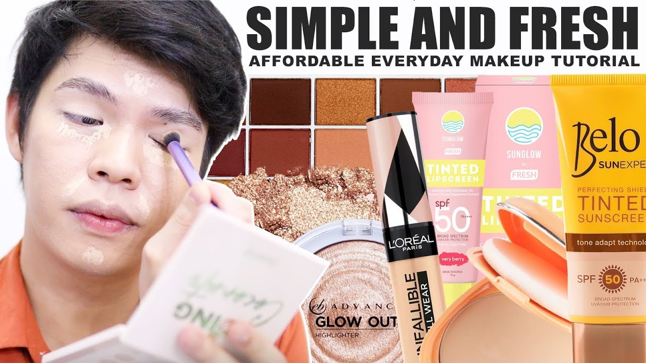 AFFORDABLE SIMPLE AND FRESH EVERYDAY MAKEUP TUTORIAL + GIVEAWAY!!!