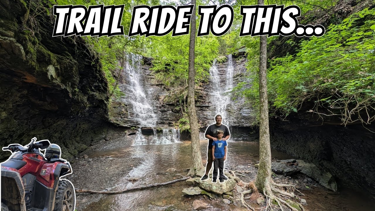 ATV Trail Riding to a Stunning Waterfall at Mount Magazine