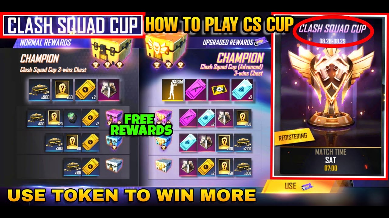 CLASH SQUAD CUP || HOW TO PLAY CLASH SQUAD CUP TOURNAMENT || CLASH SQUAD CPU UPGRADE VOUCHER