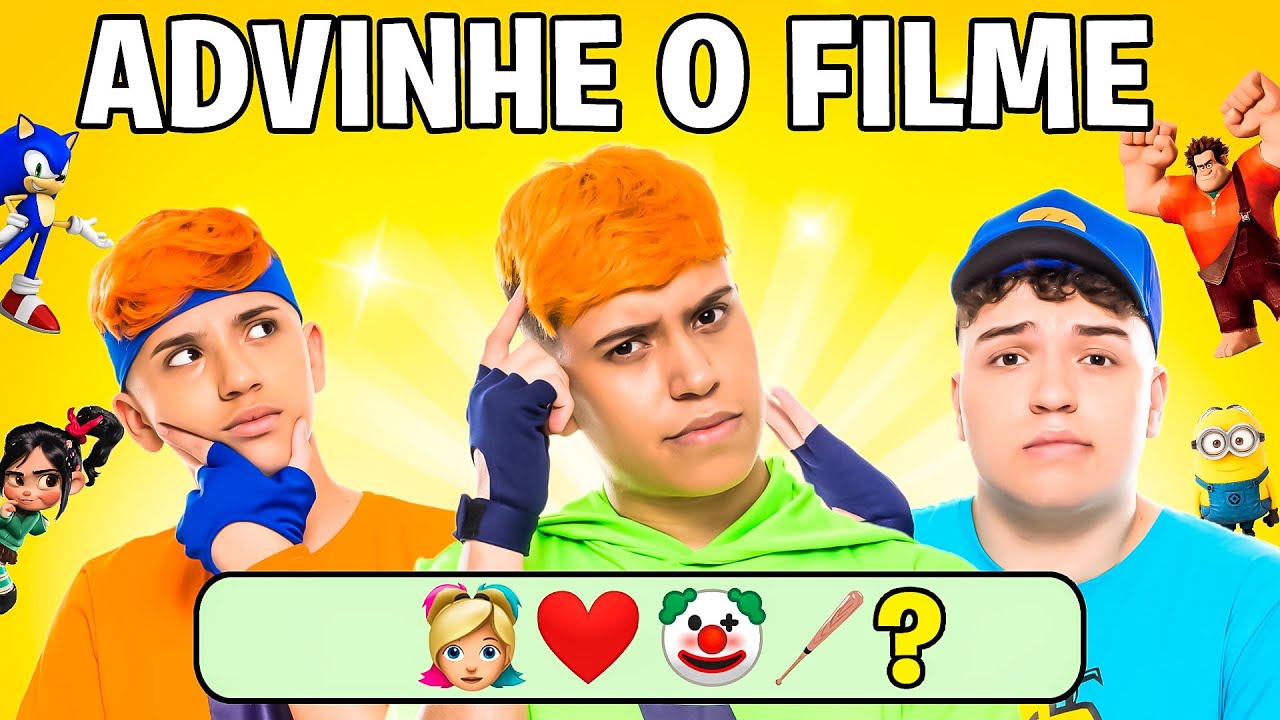 DESAFIO QUAL É O FILME COM EMOJI !! (Sonic, Toy Story, Homem Aranha)