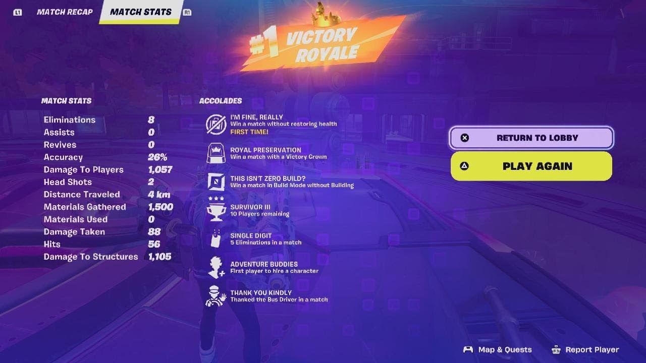 Fortnite - Frst match whit new DualSense Edge - #1 Victory 👑