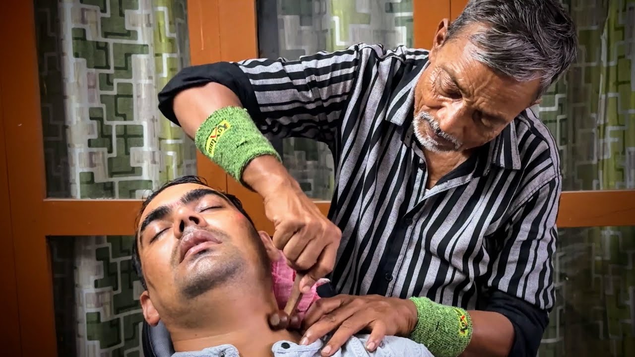 Asmr Sensational Anxiety & Stress relief Head massage With Amazing Tools by ASMR Barber Waris ||