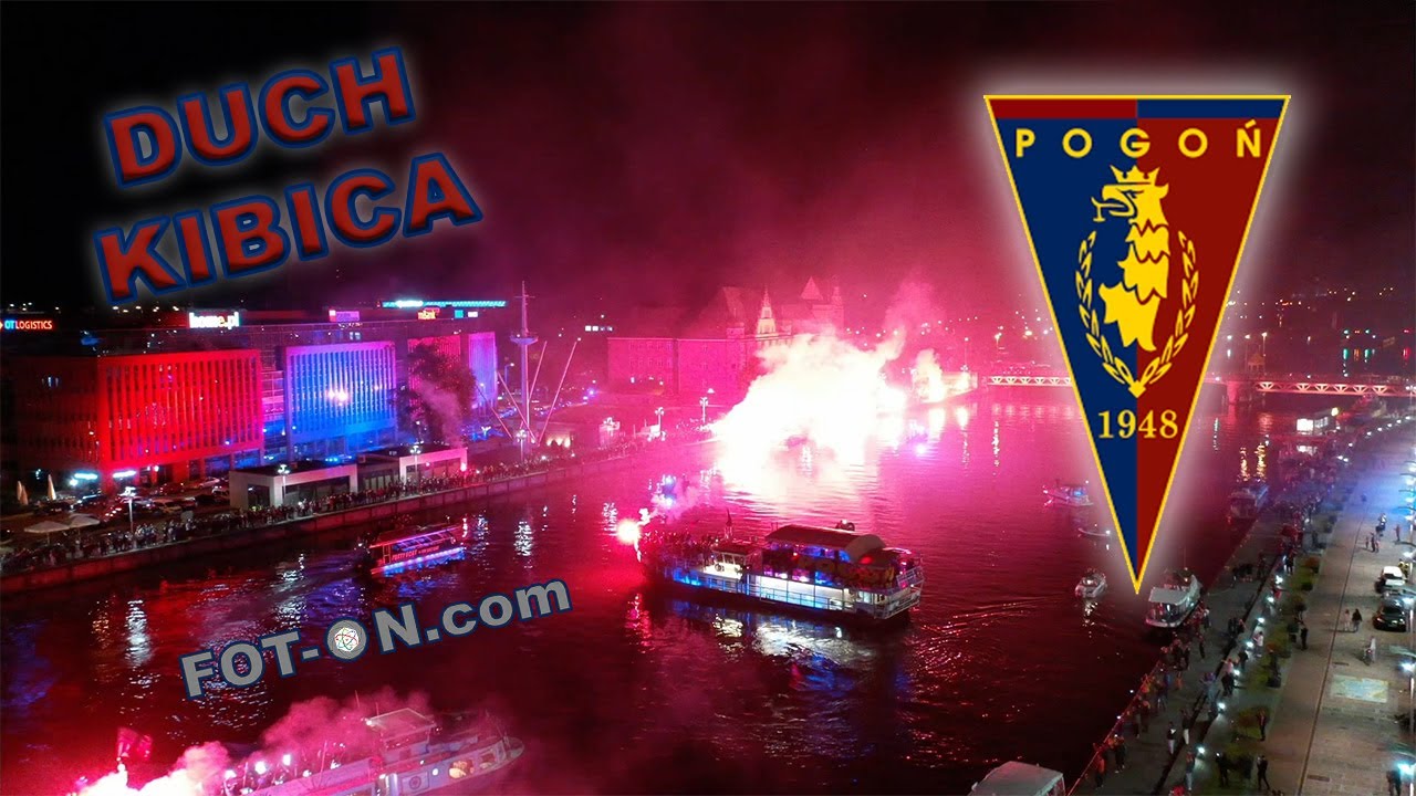 Pogoń Szczecin - Duch Kibica - Portowcy - Szczecin 2021 - - Dron HD