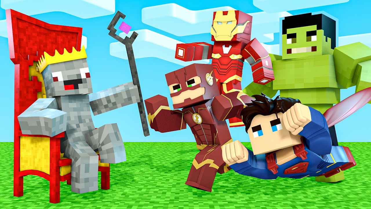 Alphastein wird der König der Superhelden in Minecraft !