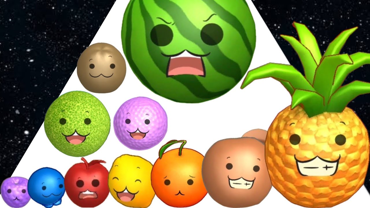 WATERMELON RUN 3D - ASMR Gameplay (Fruits Evolution, Level Up Merge Suika Balls 2048) Part 2
