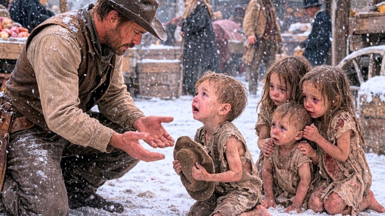 „Nikogo już nie uratuję” — przysiągł… aż w zamieci pojawiła się czwórka dzieci ❄️