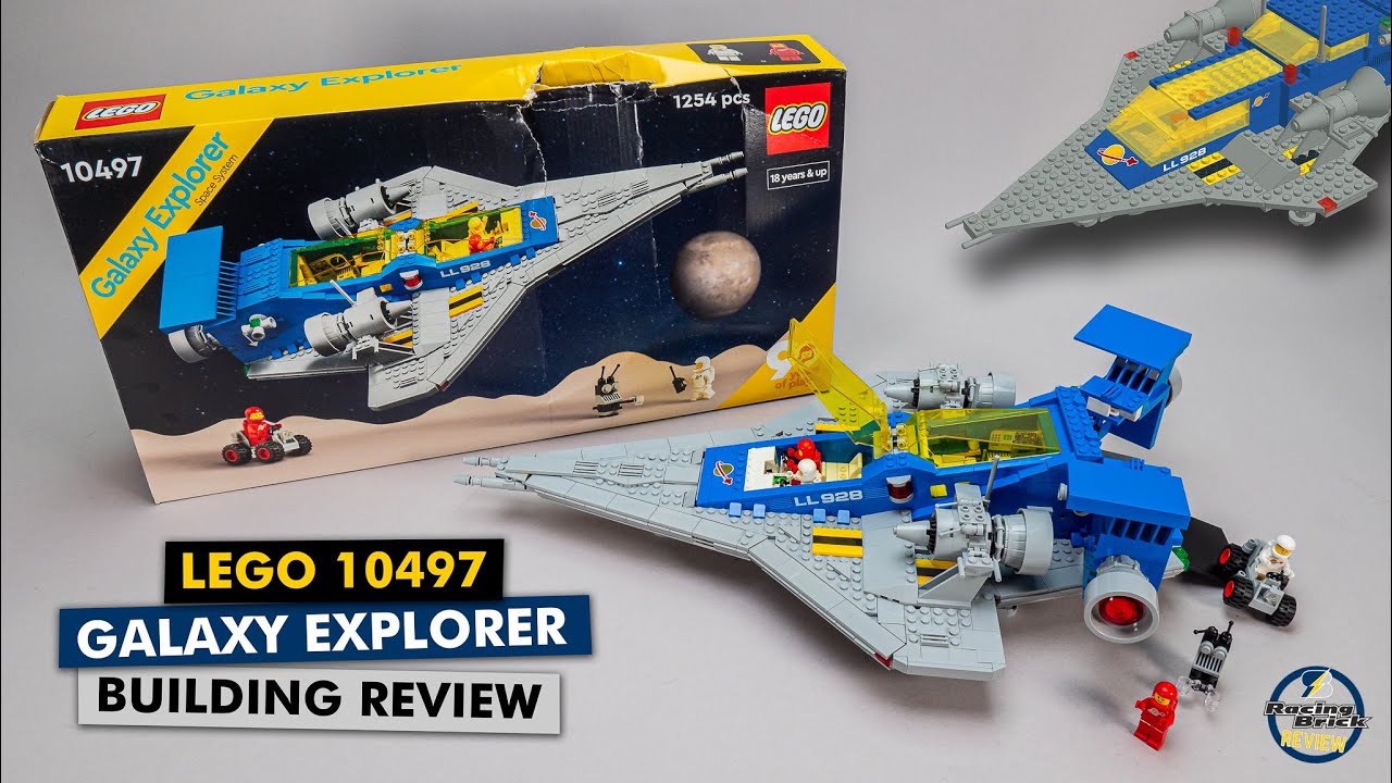 LEGO 90th Anniversary 10497 Galaxy Explorer detailed building review & comparison