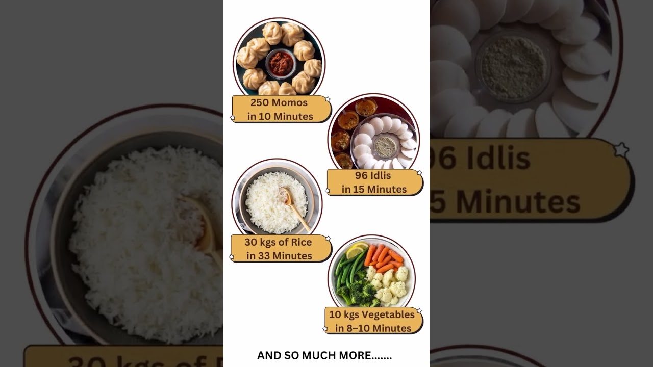 What can Steam-Pro make in just minutes? #mukundafoods #food #foodtech #cooking#momos #steampro
